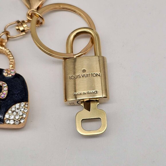 Authentic Louis Vuitton Lock & Key with unbranded Bagcharm, Keycharm, Keychain - Picture 7 of 7